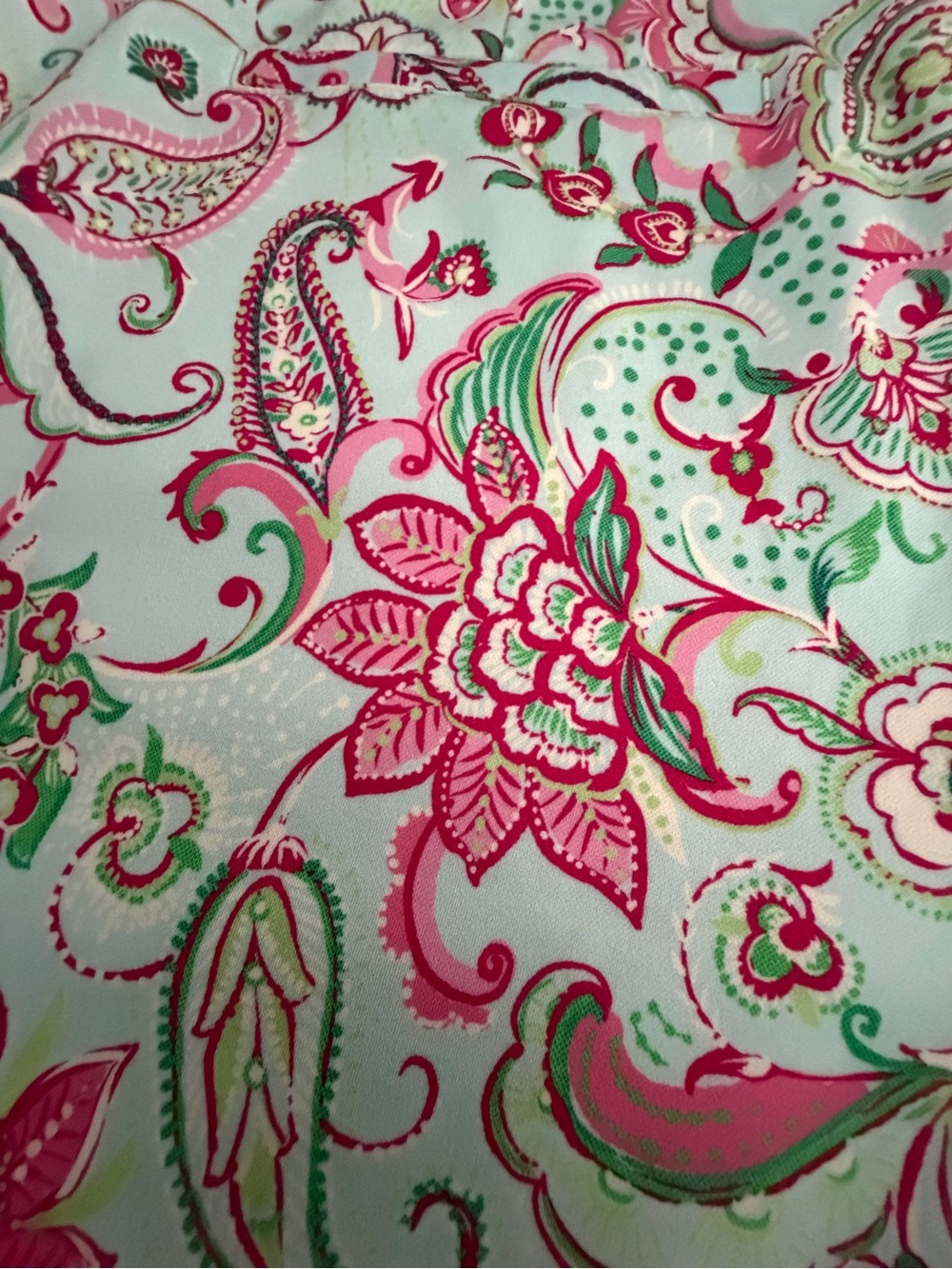 Dear Scarlett NWT Sun Cool Multi Color Stretch Floral Paisley Shorts - Picture 13 of 16